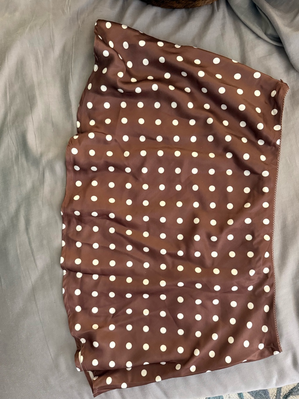 Fashion Nova Brown Polka Dot Mini Skirt